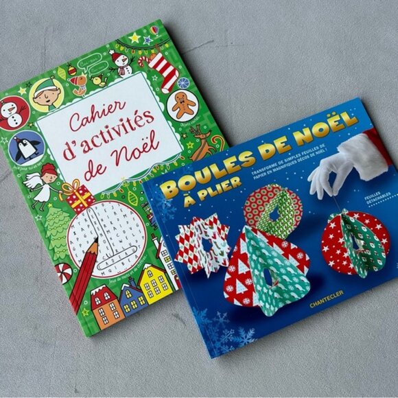 FRENCH ~ Set of 2 ~ Christmas Activity Craft Books - Picture 13 of 13